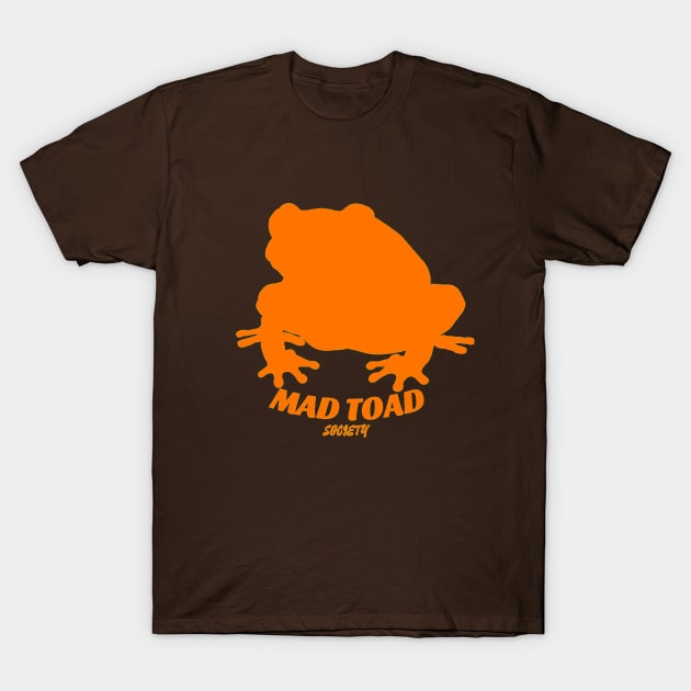 Mad Toad Society - Toad Vibes Orange T-Shirt by Mad Toad Society